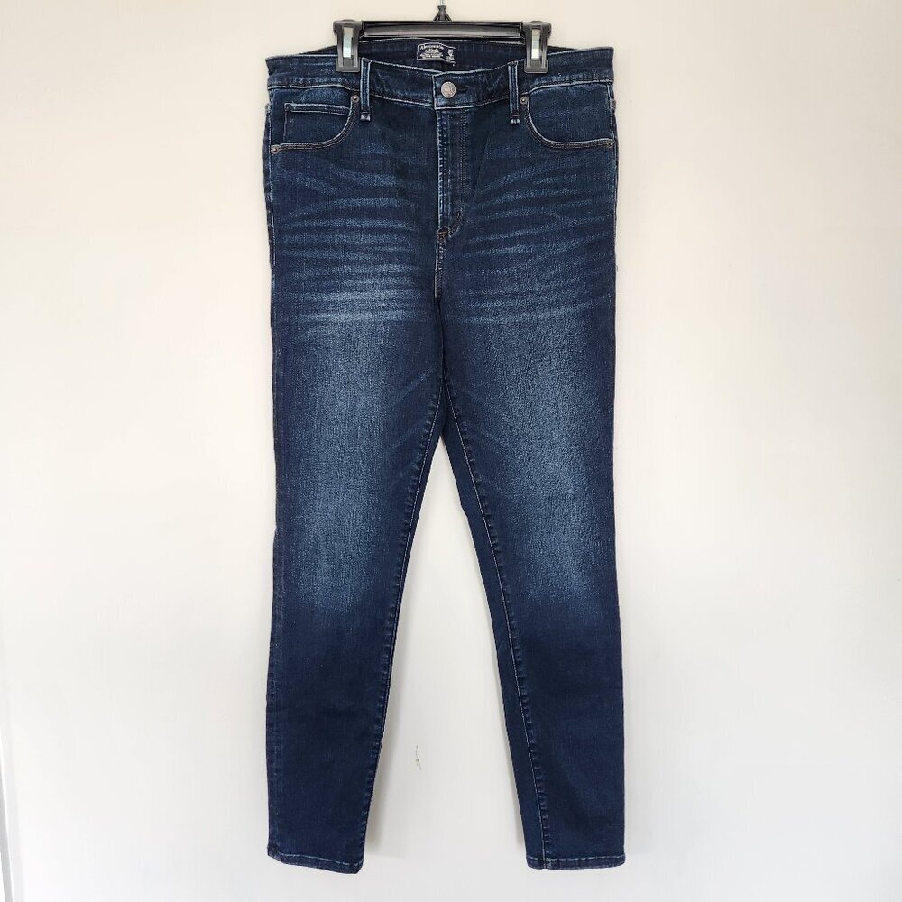 Abercrombie & Fitch Jeans Size 31 Simone High Rise Super Skinny 12R Dark Wash  -